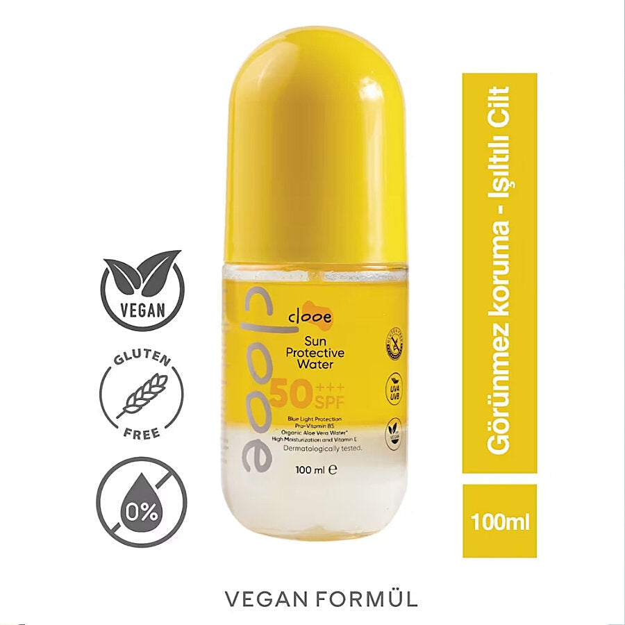 Clooe Vegan Bi-Phase High Protection SPF 50 Sun Water 100 ml