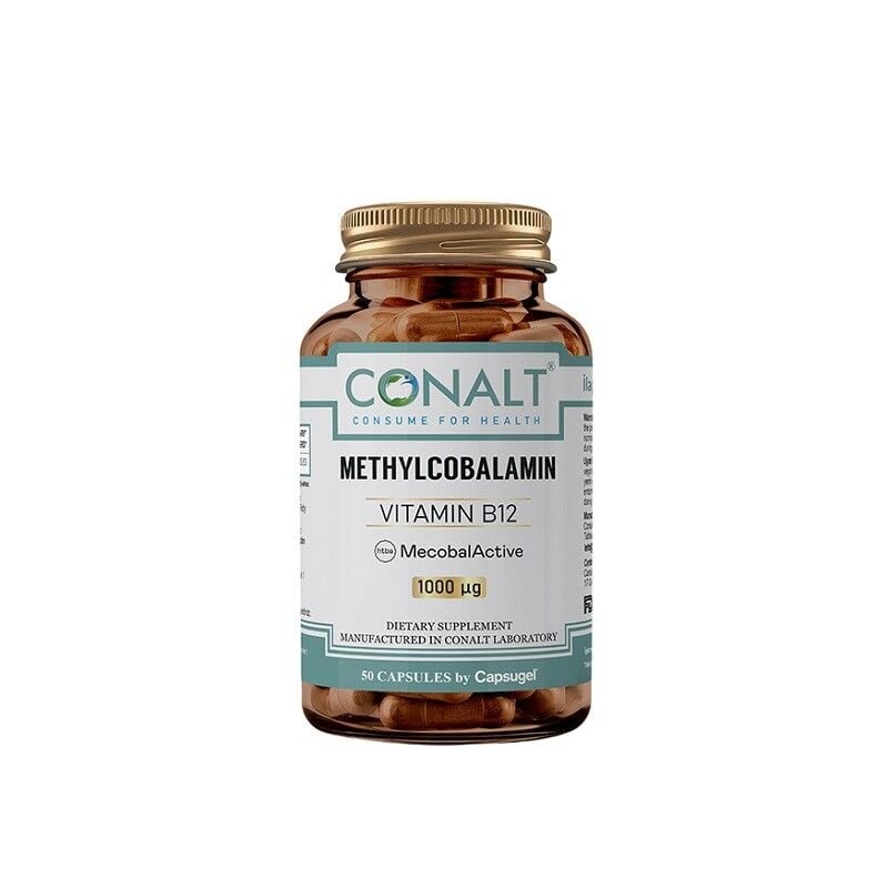Conalt Methylcobalamin Vitamin B12 Dietary Supplement 50 Capsules