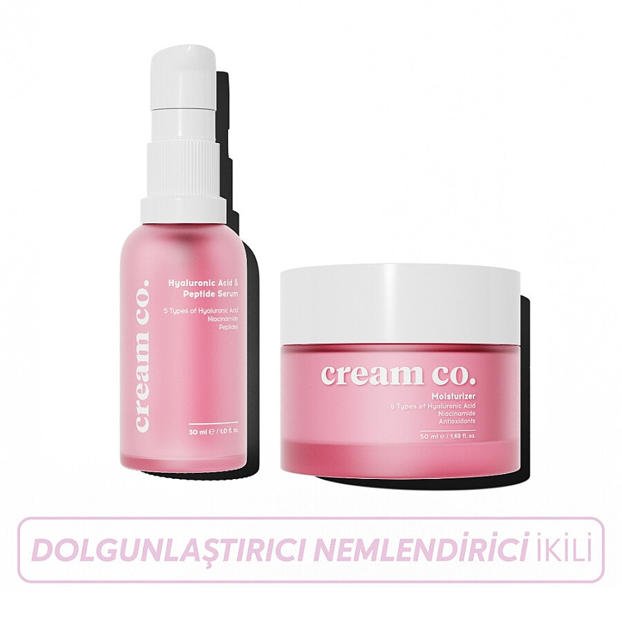 Cream Co. Plumping & Hydrating Skincare Duo for Radiant Skin