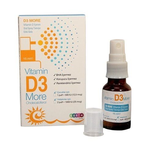 Northline D3 More Vitamin D3 Spray for Daily Support 15ml