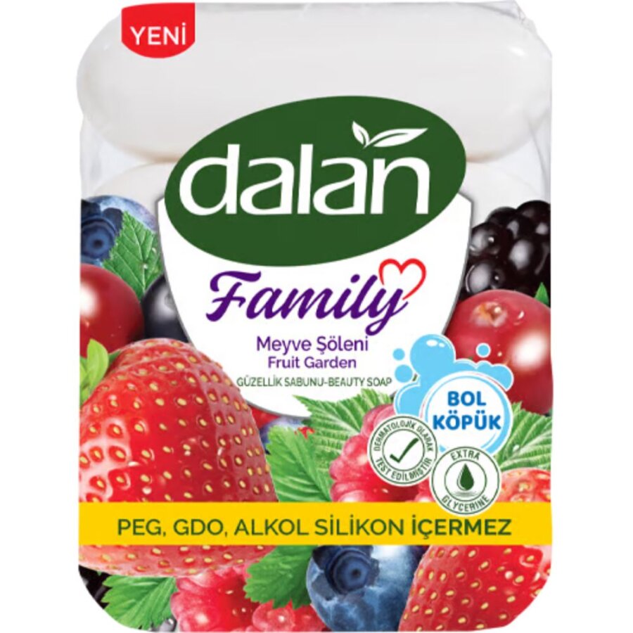 Dalan Family Fruit Feast Bar Soap Fresh Scent 4x75g