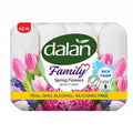 Dalan Family Spring Flowers Bar Soap for Gentle Cleansing 4 x 75g