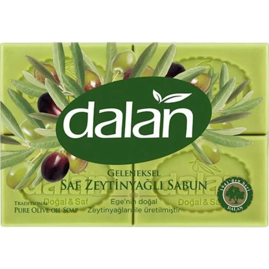 Dalan Olive Oil Pure Bath Soap Bar for Gentle Cleansing 4x150g