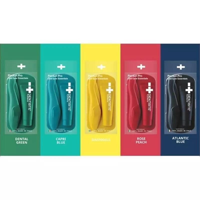 Dentiste Pocket PRO Travel Pack Navy Blue Oral Care Set