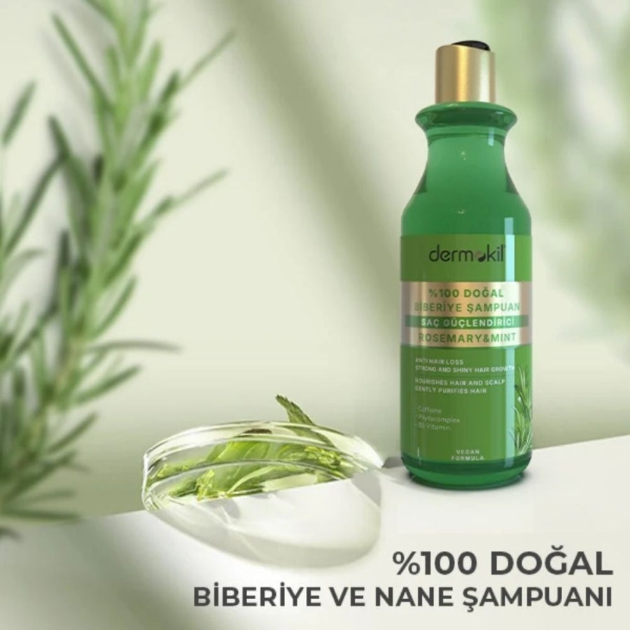 Dermokil 100% Natural Rosemary Hair Strengthening Shampoo 400ml