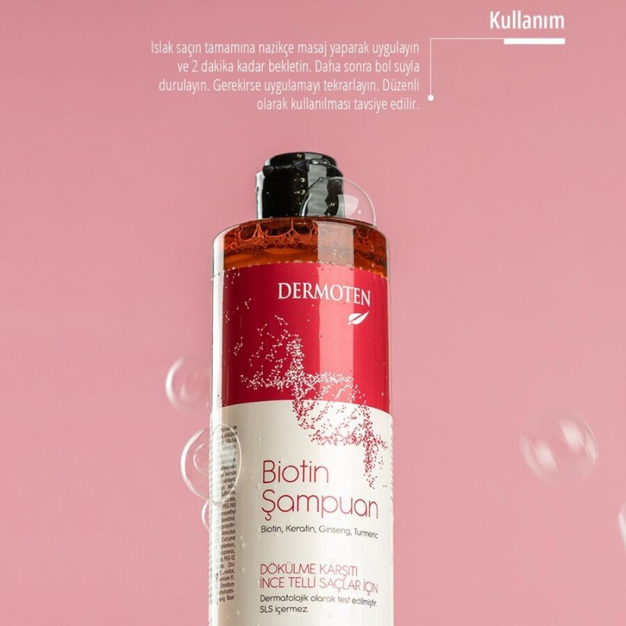 Dermoten Biotin Shampoo Strengthening Formula 400ml