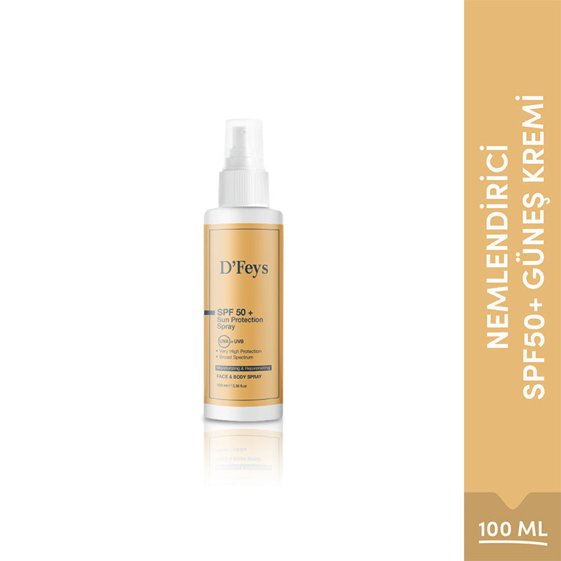 Dfeys SPF 50 Sun Protection Spray High UVA/UVB Shield 100 ml