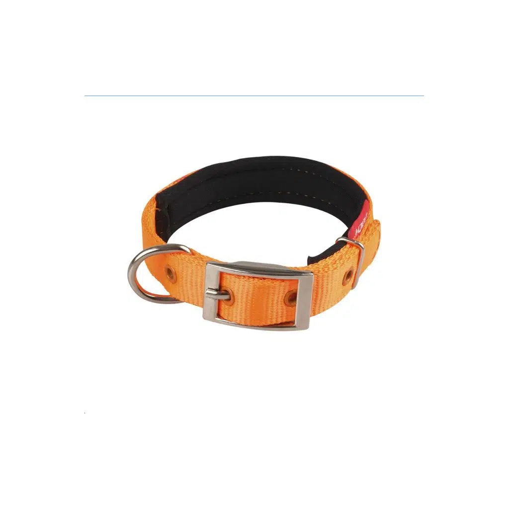 Doca Pet Soft Woven Orange Dog Collar 65 cm