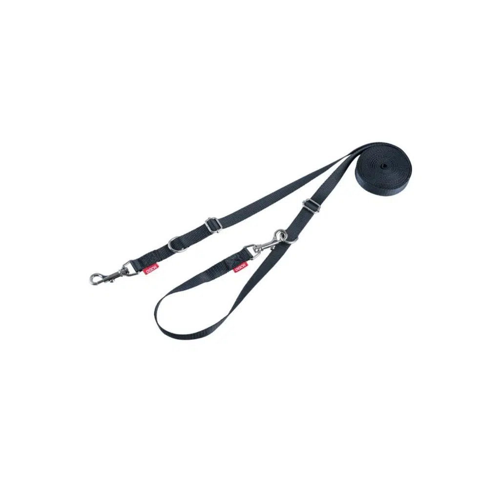 Doca Pet Soft Woven Dog Leash Black 1.5 x 270 cm