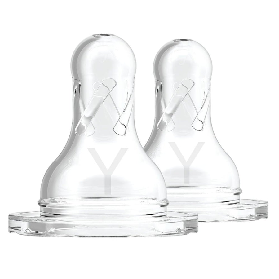 Dr. Brown's Narrow Neck Y-Cut Baby Bottle Nipple 9m+ 2-Pack
