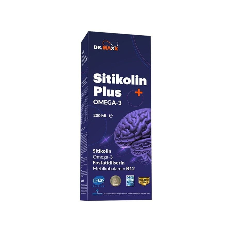 Dr.Maxx Citicoline Plus Omega 3 Syrup for Cognitive Support 200ml