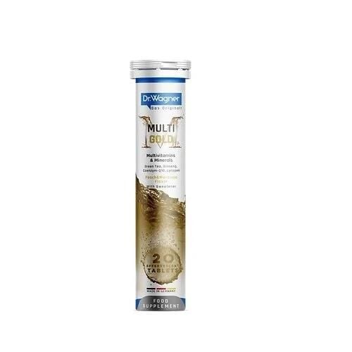 Dr Wagner Multi-Gold Multivitamin & Mineral Effervescent 20 Tablets