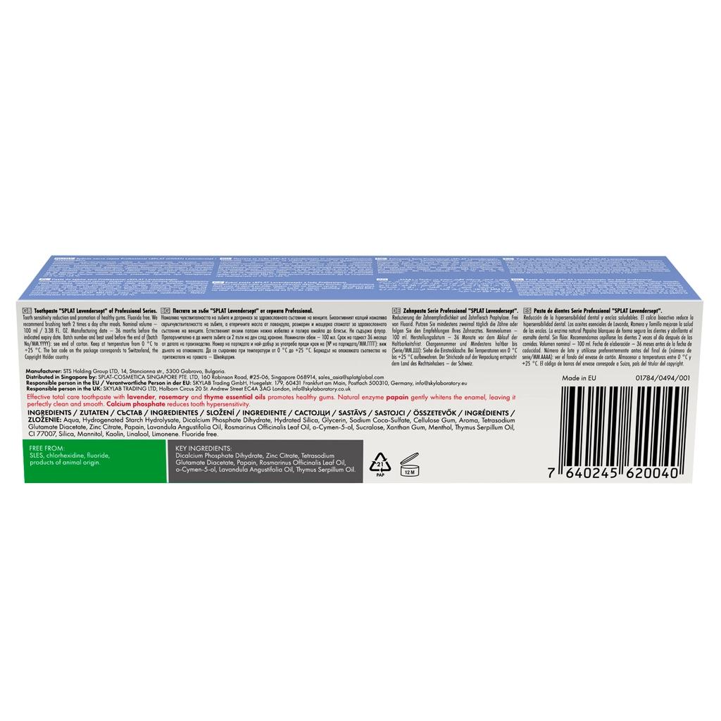 Splat Professional Lavendersept Soothing Toothpaste 100 ml