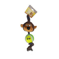 Eastland Cow & Tennis Ball Stress Rope Dog Toy 35x12cm
