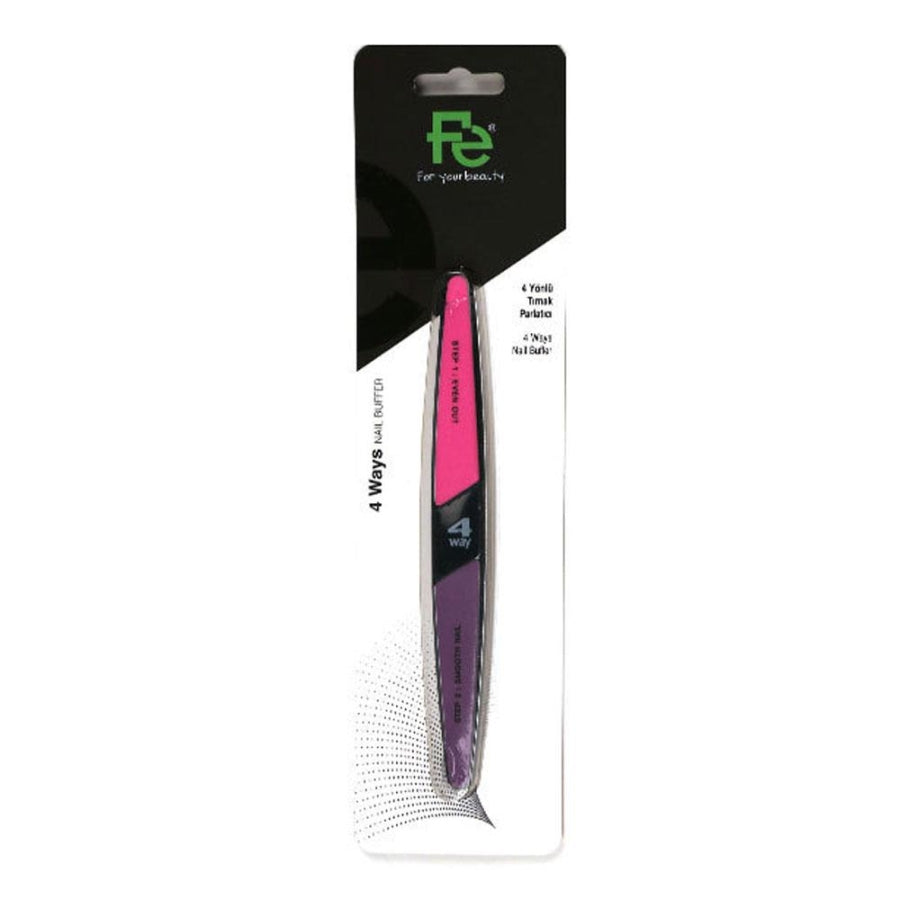 Fe 4-Way Nail Buffer and Shiner for Smooth Finish 1 pc