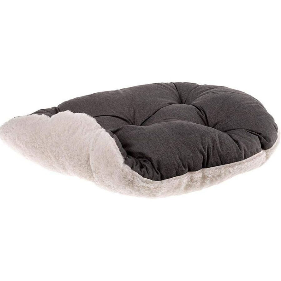 Ferplast 55 4 Relax Brown & Beige Plush Pet Bed