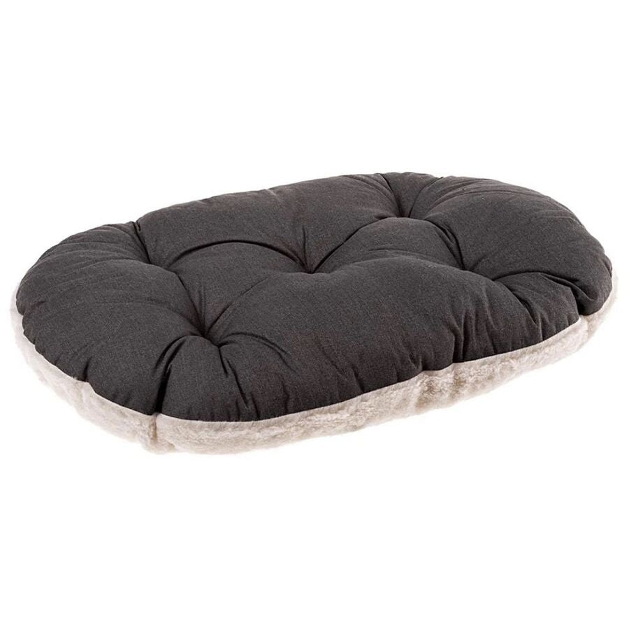 Ferplast 55 4 Relax Brown & Beige Plush Pet Bed