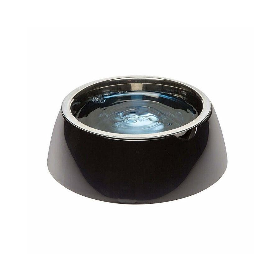 Ferplast Jolie Stainless Steel Pet Bowl Non-Slip Black 850 ml