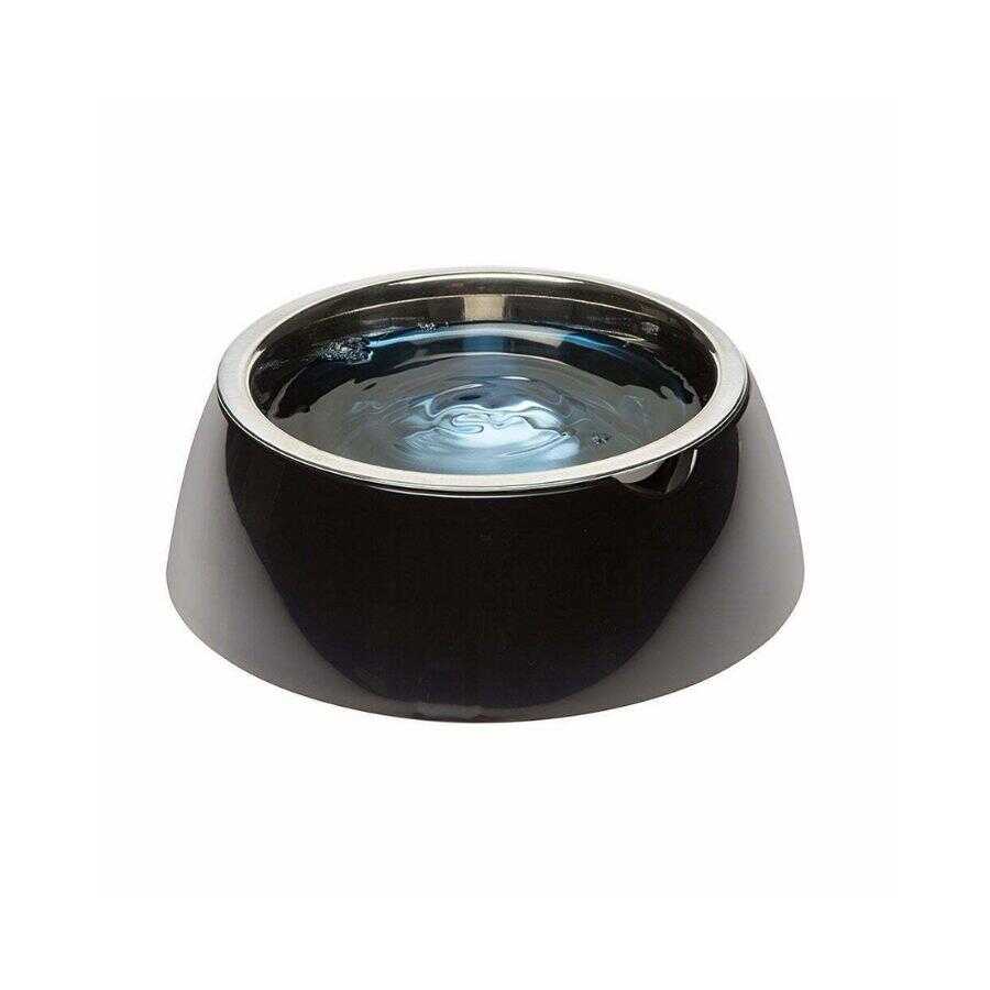 Ferplast Jolie Stainless Steel Pet Bowl Non-Slip Black 850 ml