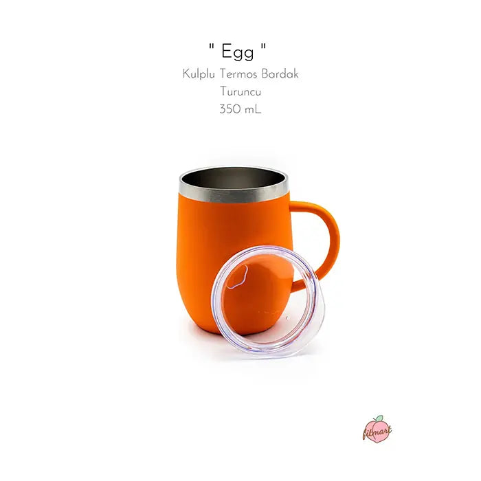 Fitmart Egg Insulated Tumbler Stylish Orange 350ml