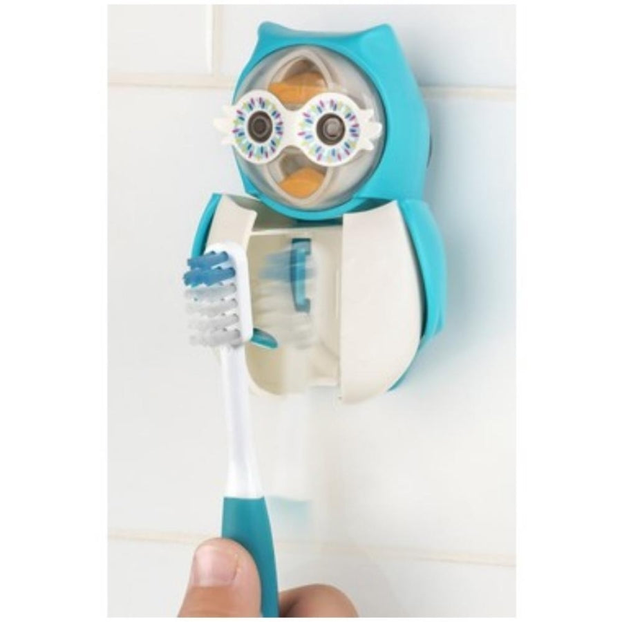 Flipper Swimsafe Blue Owl Toothbrush Cover with Sand Timer 1 Count