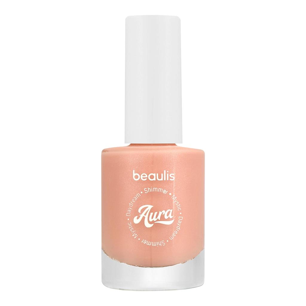 Beaulis Aura Nail Polish 222 Peach Mood High-Shine Finish 12ml