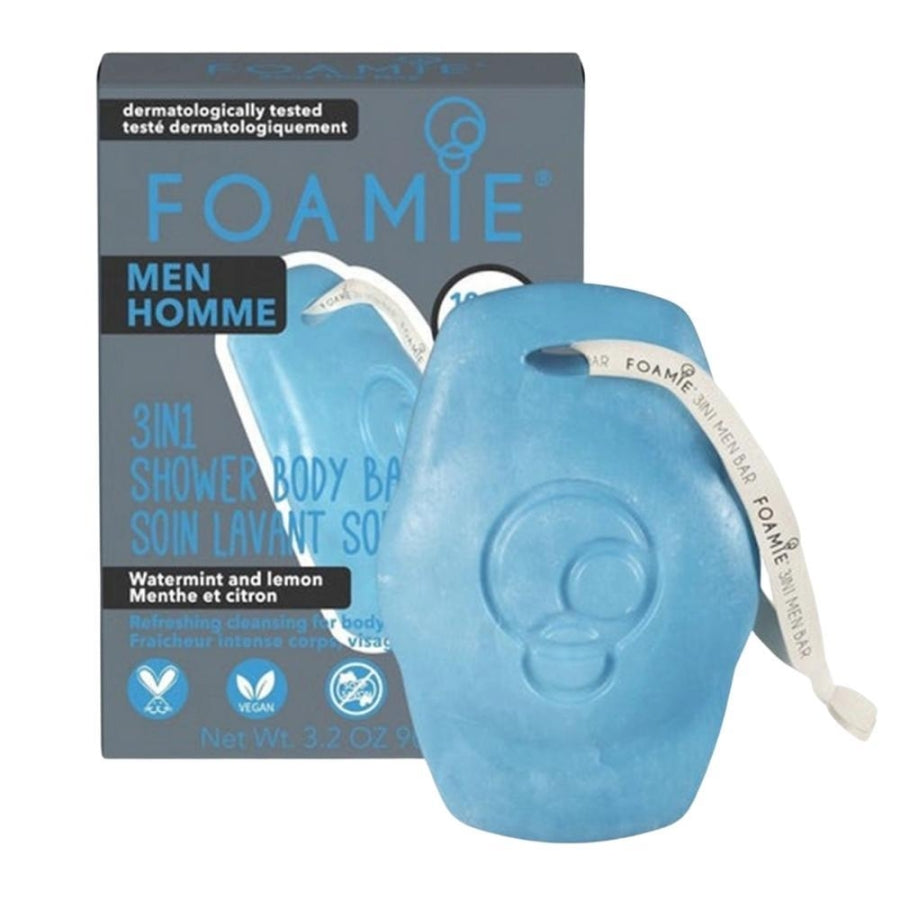 Foamie 3 In 1 For Men Seas The Day Shower Body Bar 90g