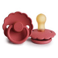 Frigg Daisy Rubber Pacifier Scarlet for 6-18 Months