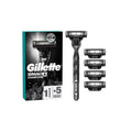 Gillette Mach3 Charcoal Razor & 5 Replacement Blades Set