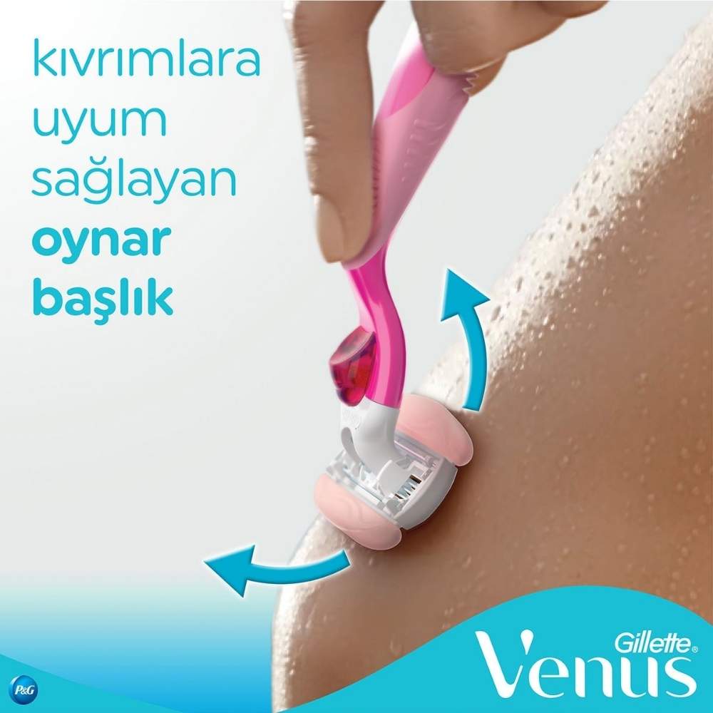 Gillette Venus Comfortglide Spa Breeze Razor and 4 Refill Blades