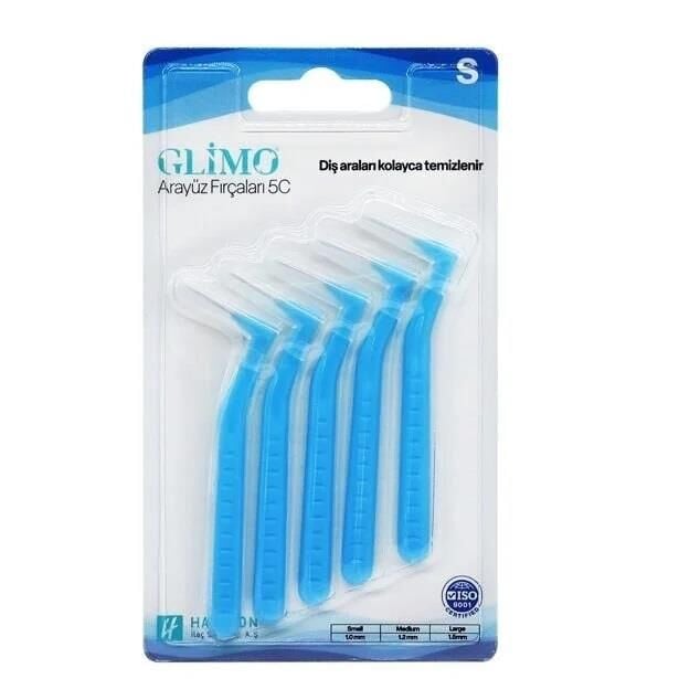 Glimo Interdental Brushes 5C Small for Gap Cleaning 5 Count