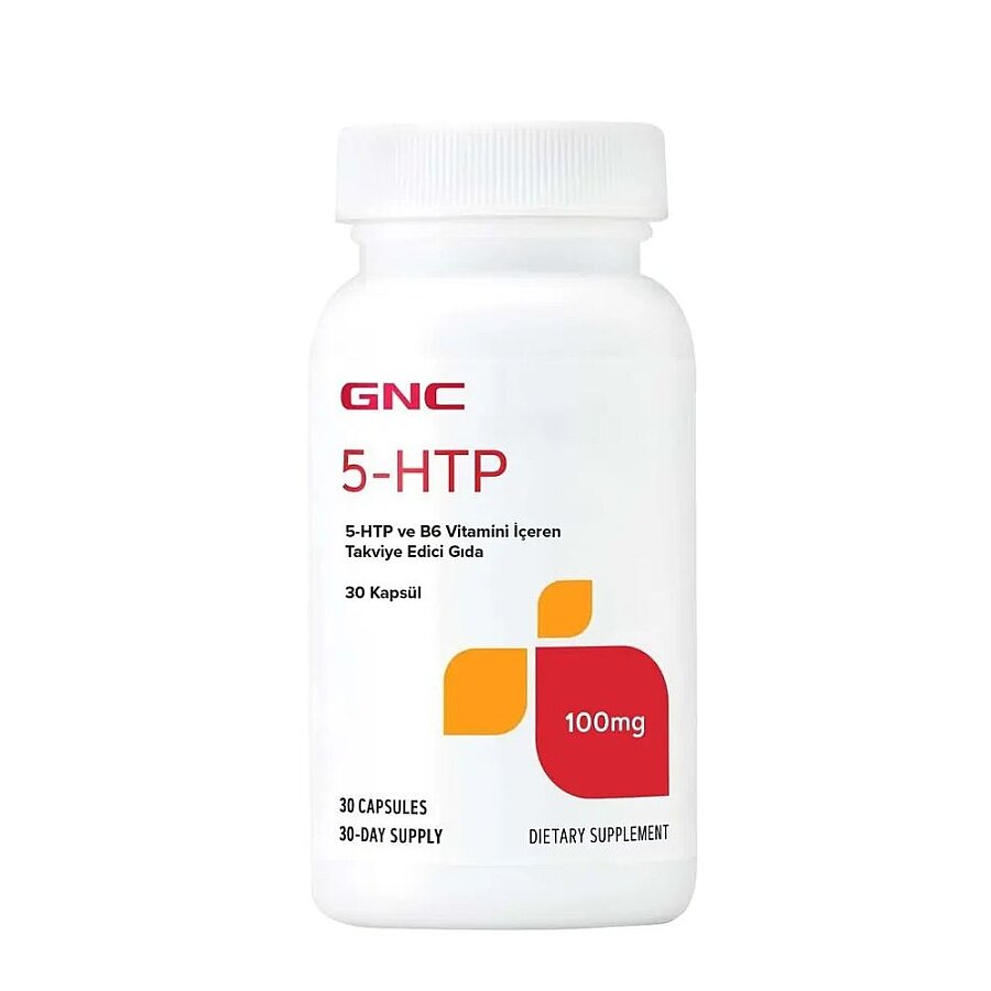 GNC 5-HTP with Vitamin B6 Dietary Supplement 30 Capsules