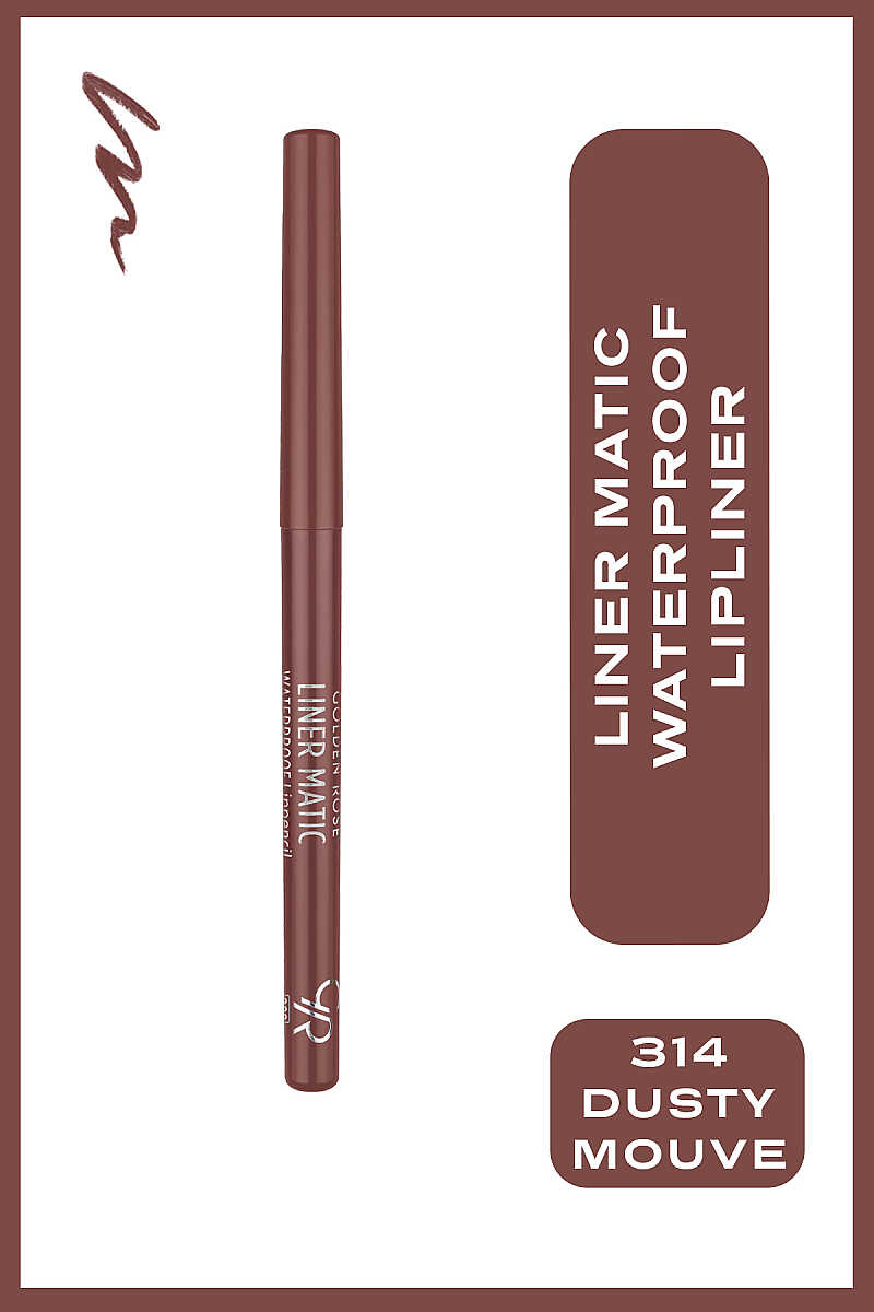 Golden Rose Liner Matic Waterproof Lip Liner 314 Dusty Mauve