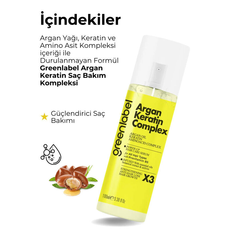 Greenlabel Argan Keratin Hair Care Complex for Strength 100 ml