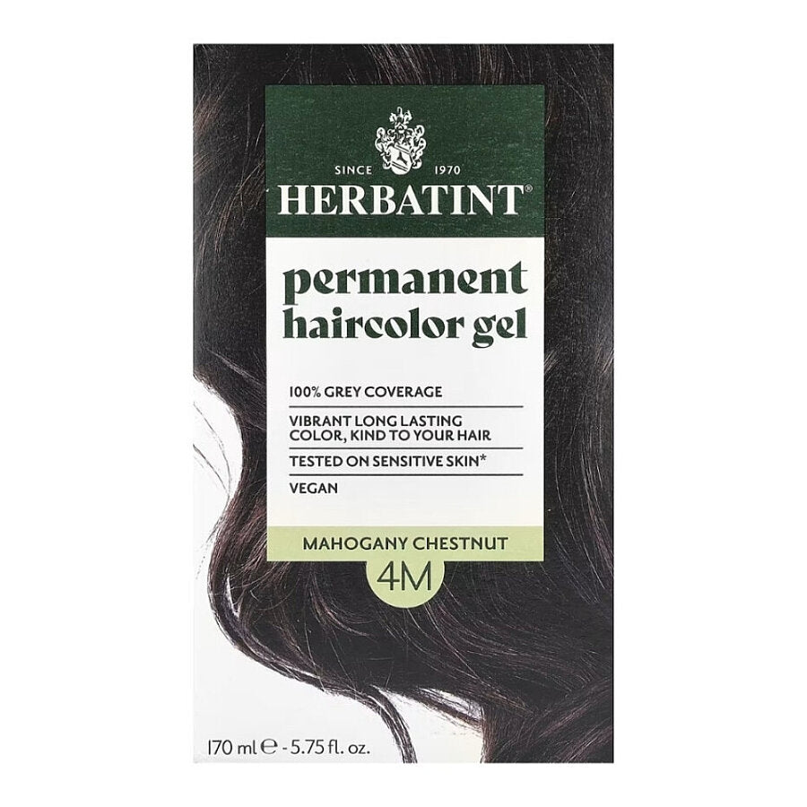 Herbatint 4M Mahogany Chestnut Permanent Hair Color Gel 150 ml