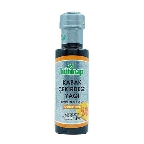 Hunnap Pumpkin Seed Oil Cold Pressed Supplement 100 ml