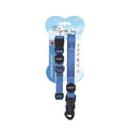 M-Pets Gentle Dog Collar and Leash Set Blue Medium
