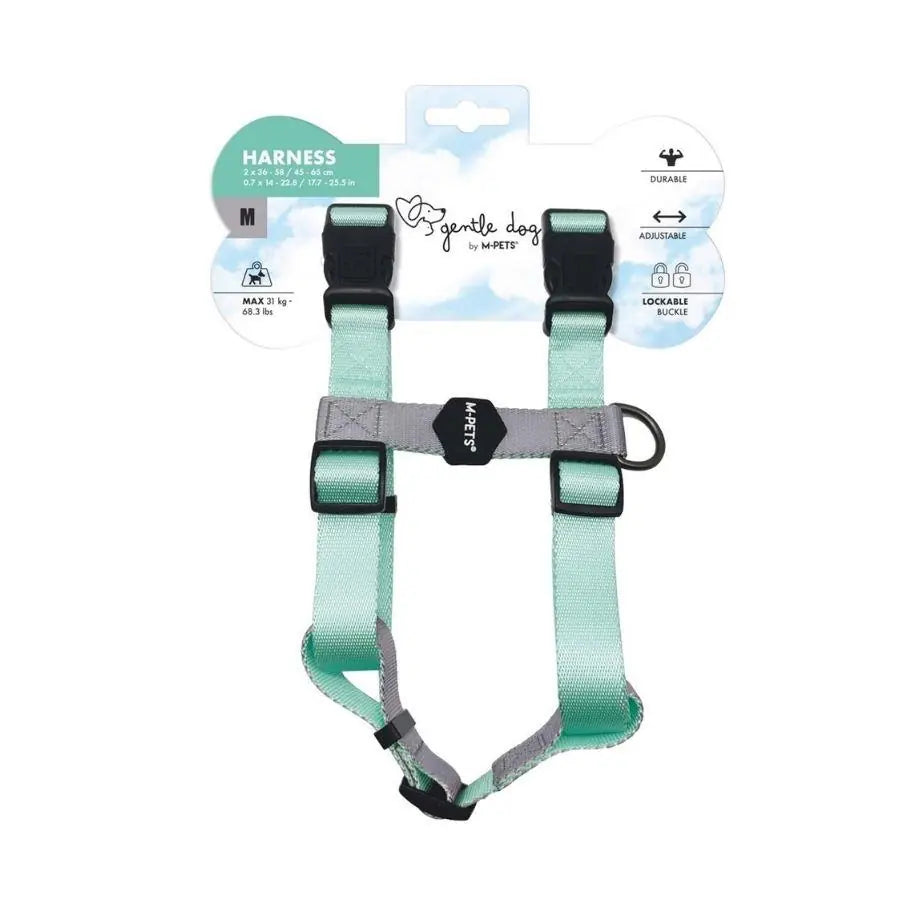 M-Pets Gentle Dog Harness Green Size M for Comfortable Walking