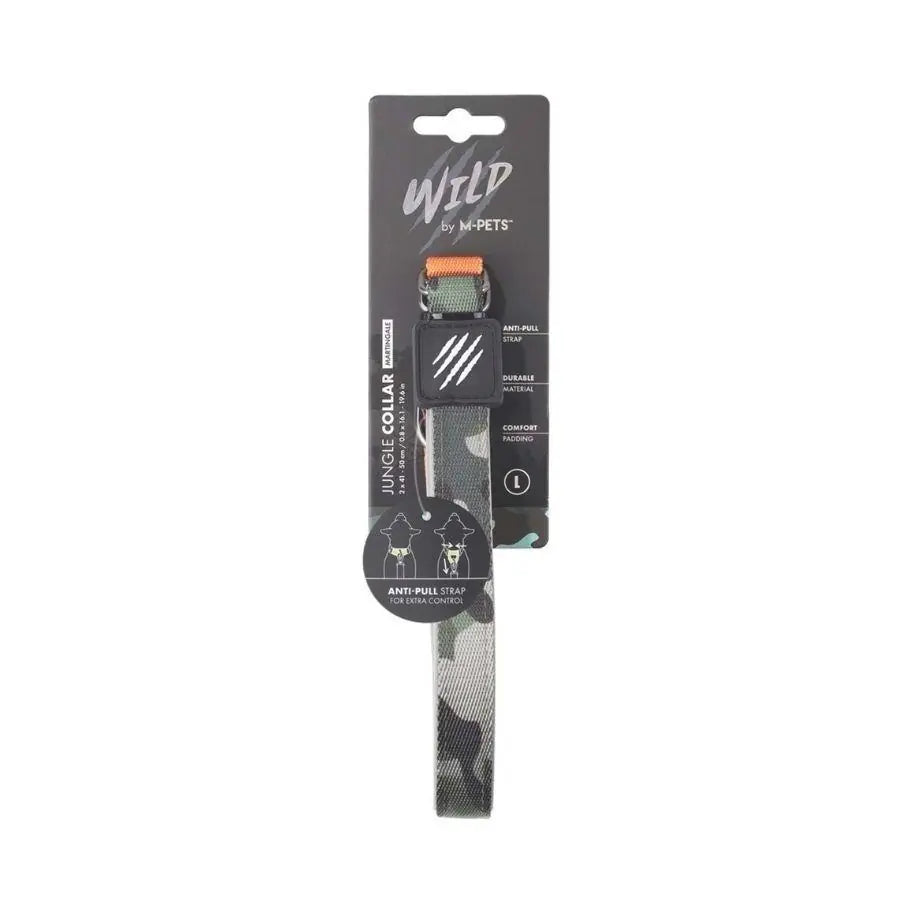 M-Pets Wild Jungle Dog Collar Durable Patterned Large