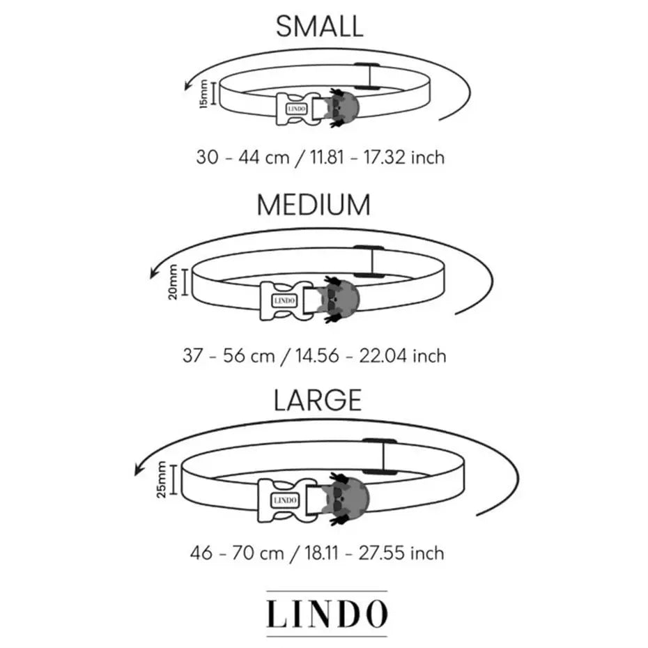 Lindo Enjoy Dog Collar Stylish Small 30-44cm