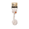 M-Pets Coto Duo Ball Braided Cotton Dog Toy White 28cm