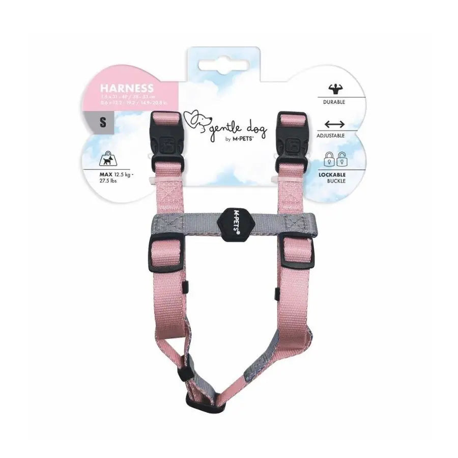 M-Pets Gentle Dog Harness Pink S for Comfortable Control