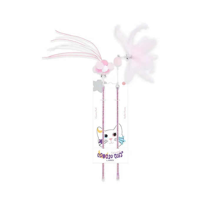 M-Pets Mooncat Pink Cat Teaser Wand Set 2 Pieces