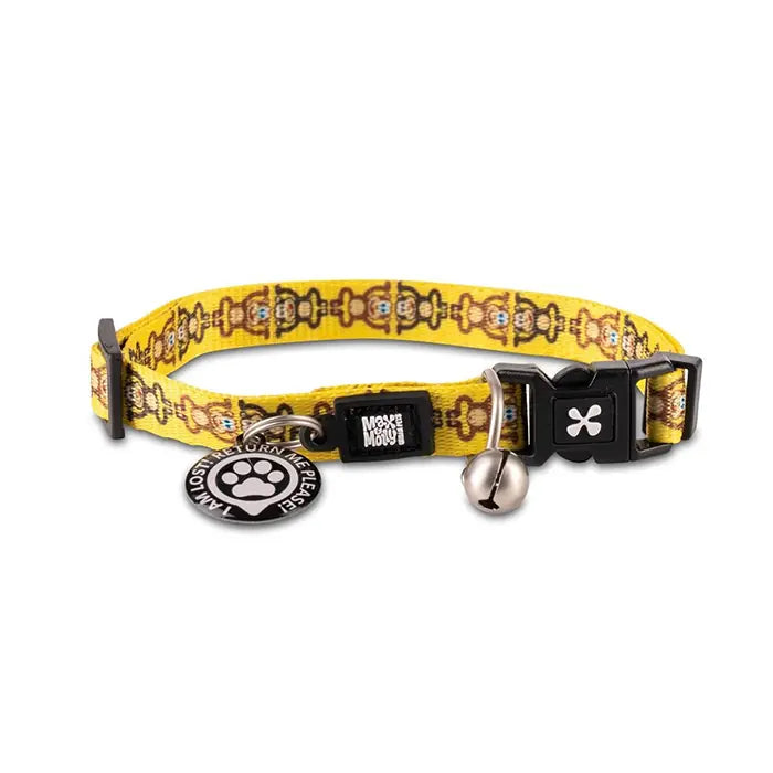 Max & Molly Monkey Maniac Smart ID Cat Collar 1 Count
