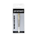 Promani Flat Tip Tweezers Gold & Nickel Pr-918 for Brow Shaping