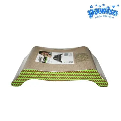 Pawise Bed Shaped Cardboard Cat Scratcher for Play and Rest
