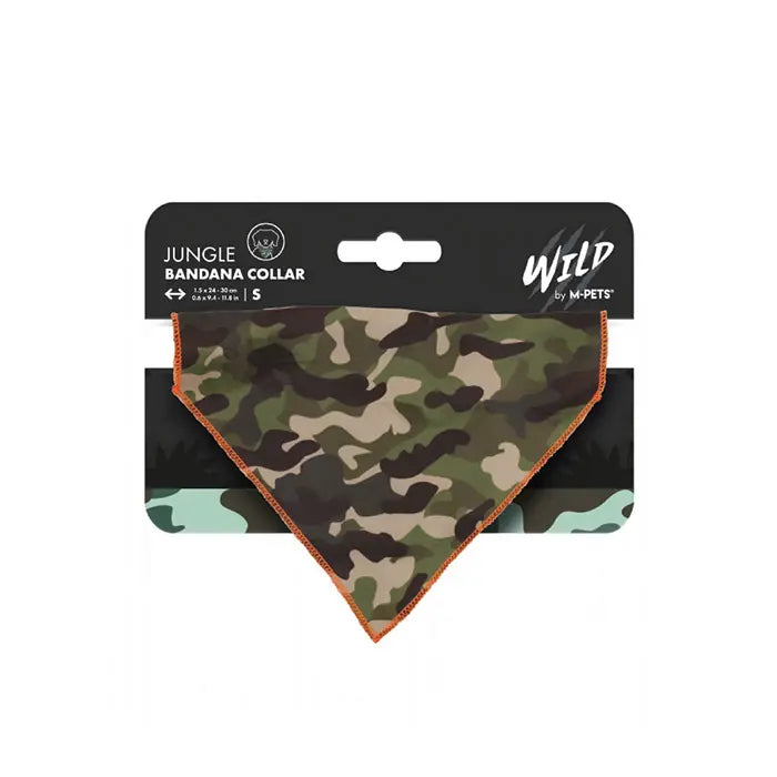 M-Pets Wild Jungle Dog Bandana Stylish Pet Accessory Small