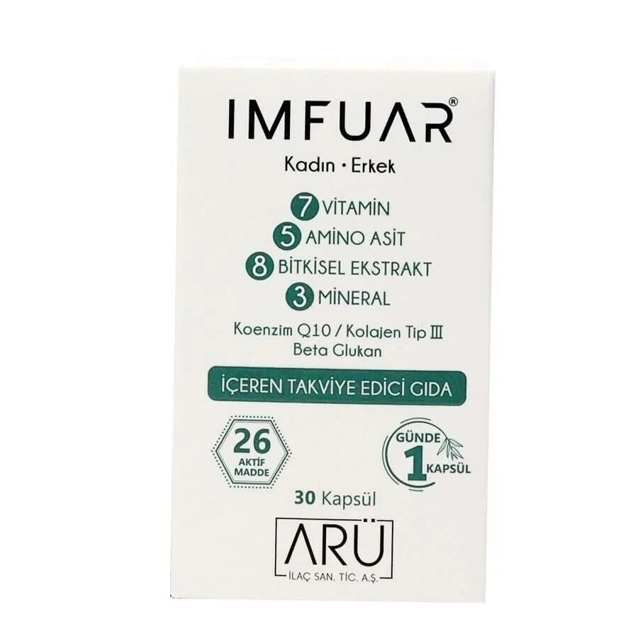 Imfuar 26 Active Ingredient Multivitamin Supplement 30 Capsules