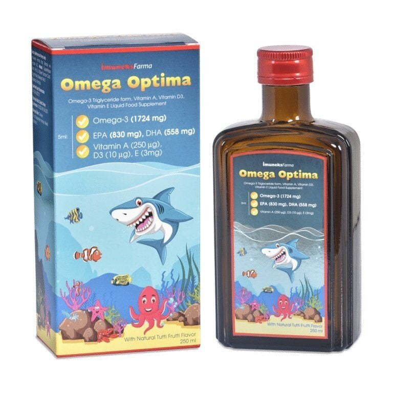 Imuneks Farma Omega Optima Liquid Omega-3 Supplement 250ml