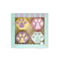 Inuwet Bath Bomb Set Paw Shaped Scented Bath Fizziers 4 Pieces
